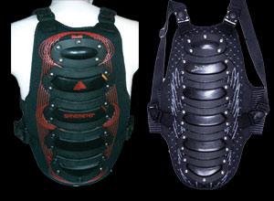 Snowboard wrist guard and back protector, Flexmeter wrist guard and  Spinemeter spineguard for snowboarders