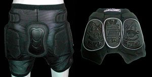 Snowboard backprotectors impact shorts, ook kitesurf en wakeboard shields